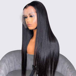 30-40in Long Wig HD Lace 13x4 Lace Front Wig Straight Undetected Lace Frontal