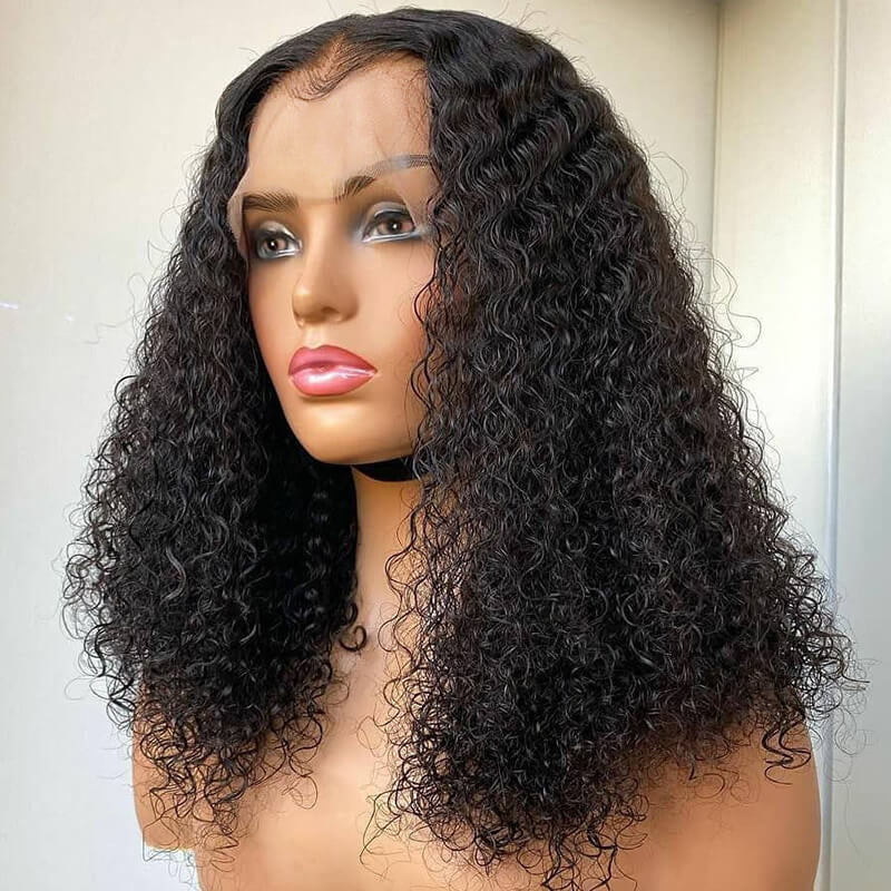 13. ZOEY | CURLY BLACK DEEP PART LACE FRONT WIG 30-40in Long Wig HD Lace 13x4 Lace Front Wig Curly Deep Wave  main image 2