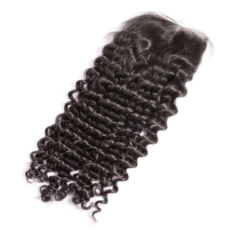 CEXXY Hair 5*5 Brazilian Hair Lace Closure Deep wave