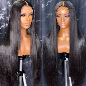 30-40in Long Wig HD Lace 5x5 Closure Wigs Straight Brazilian Virgin Hair