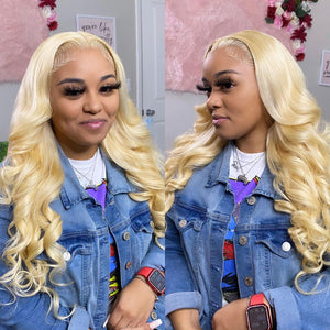 13x4&4x4 Blonde Wig straight full lace frontal