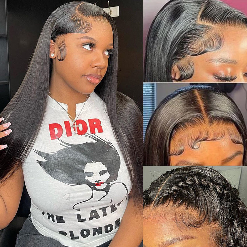 30-40in Long Wig HD Lace 13x4 Lace Front Wig Straight  display picture 1
