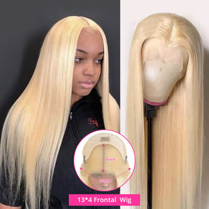 13x4&4x4 Blonde Wig straight full lace frontal