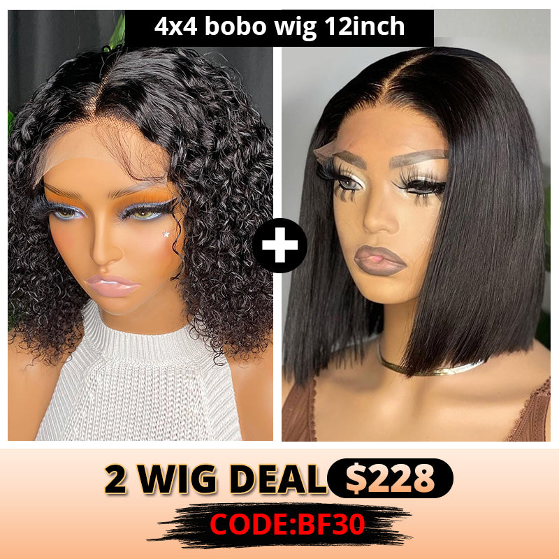 4x4 Lace Frontal Wig Transparent Lace 180% Density