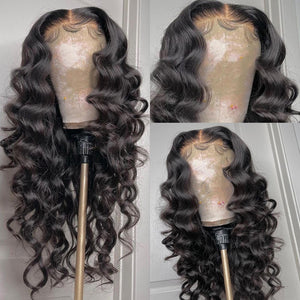 Natural Wave 13x4 Lace Frontal Wig 200% Density