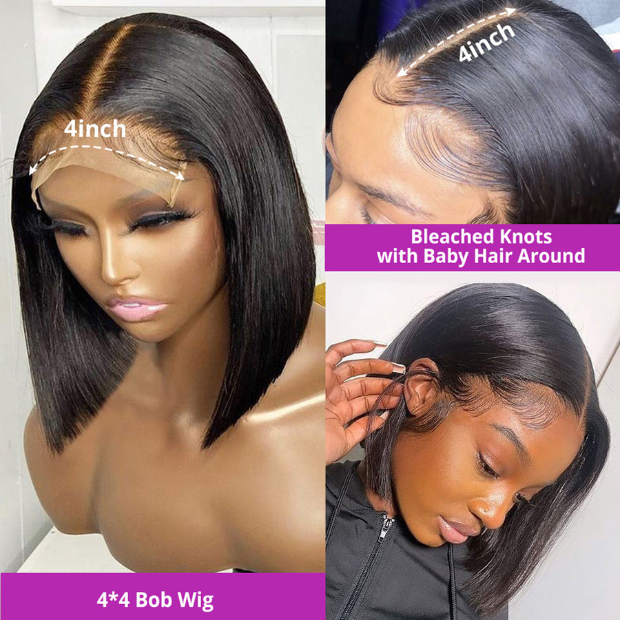 13x4 Lace Frontal Wig Transparent Lace 180% Density