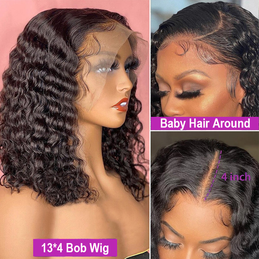 13x4 Lace Frontal Wig Transparent Lace 180% Density