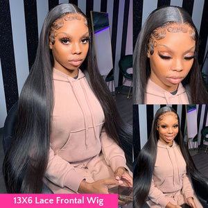 Breathable 360 Straight Lace Wig Pre-Plucked With Baby Hair 100% Virgin Human Hair Wigs