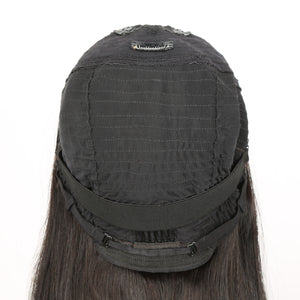 Straight V Part Wig 250% Density No Glue Upgrade V Part Wig Dome Cap For Women