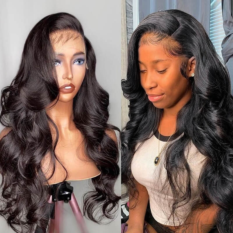 Body Wave 13x4 Lace Front Wig 4x4 Closure Wigs 150% 200% 250% 300