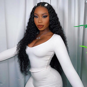 Curly Deep Wave 13x4 Lace Front Wig 200% Density