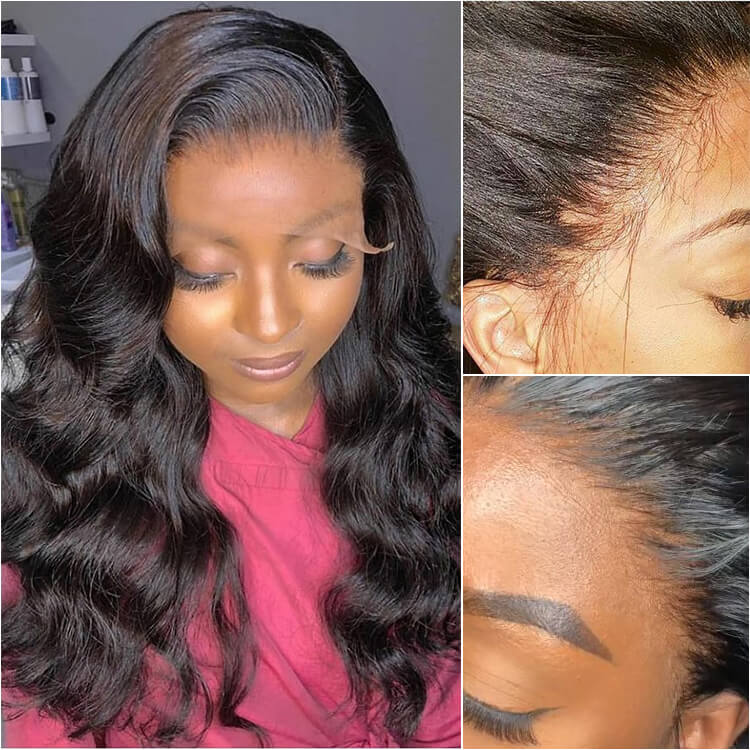 Transparent Invisible Lace Front Wig Body Wave 13x6 Undetected Lace Frontal - cexxyhair.com